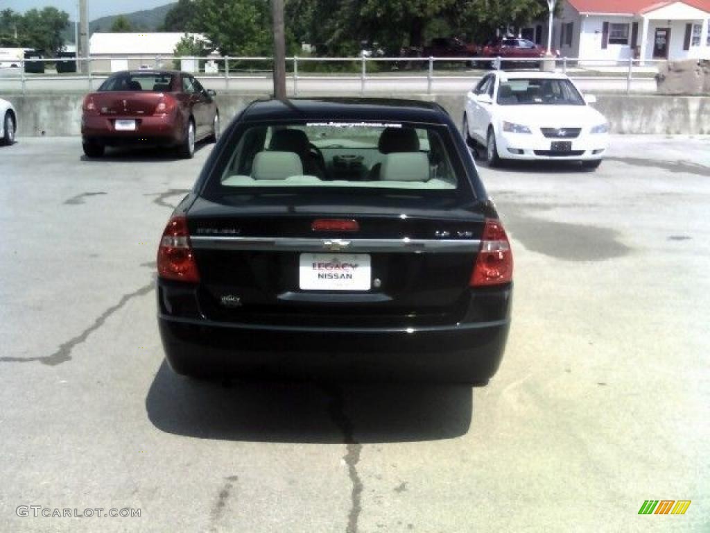 2007 Malibu LS V6 Sedan - Black / Titanium Gray photo #6