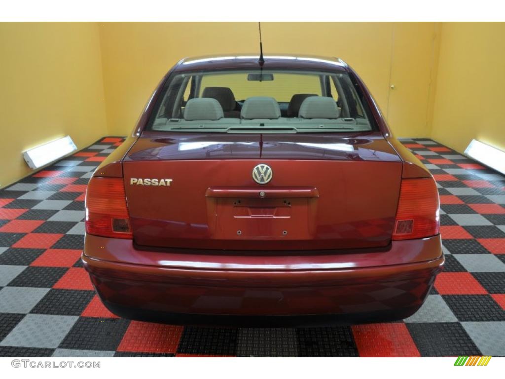 2000 Passat GLS 1.8T Sedan - Colorado Red Metallic / Beige photo #5
