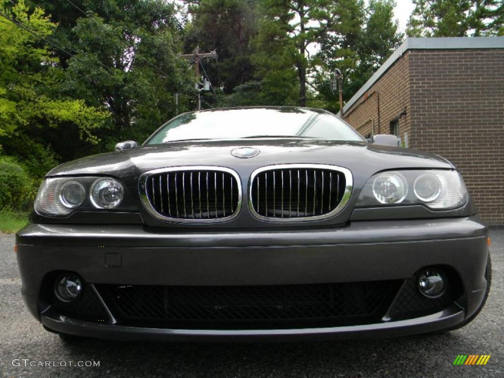 2005 3 Series 325i Coupe - Sparkling Graphite Metallic / Grey photo #3