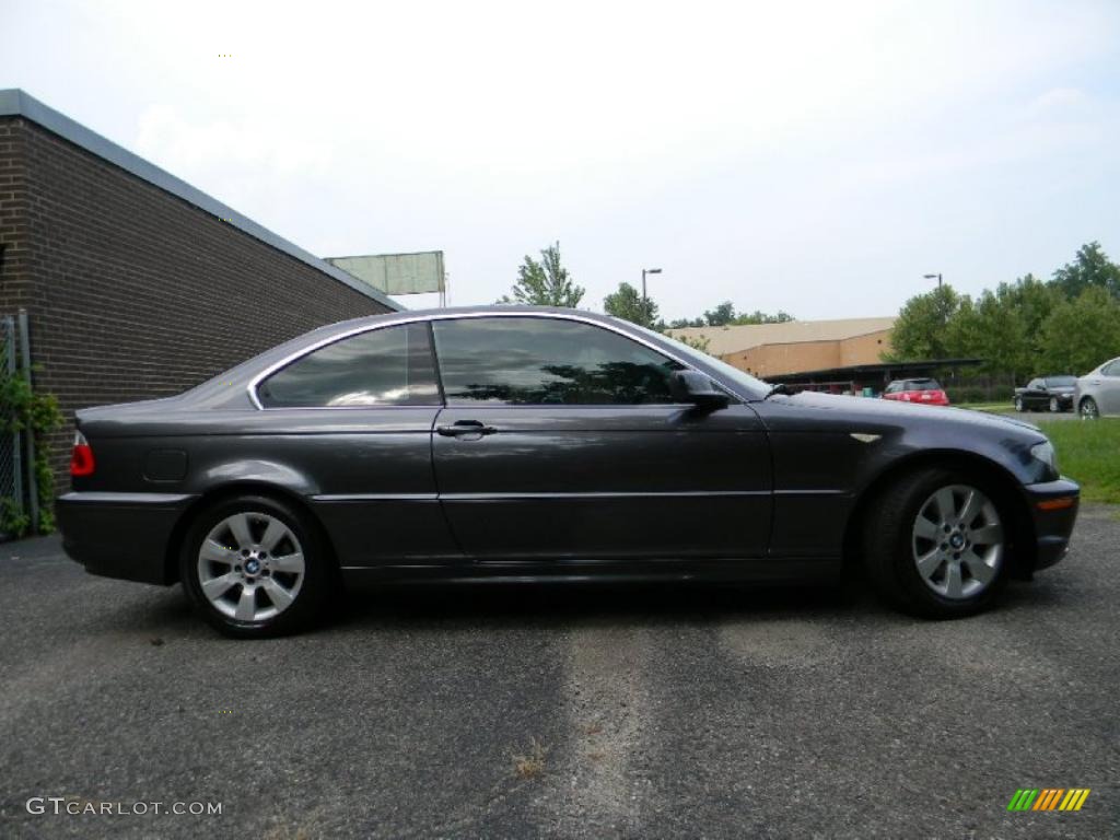 2005 3 Series 325i Coupe - Sparkling Graphite Metallic / Grey photo #9