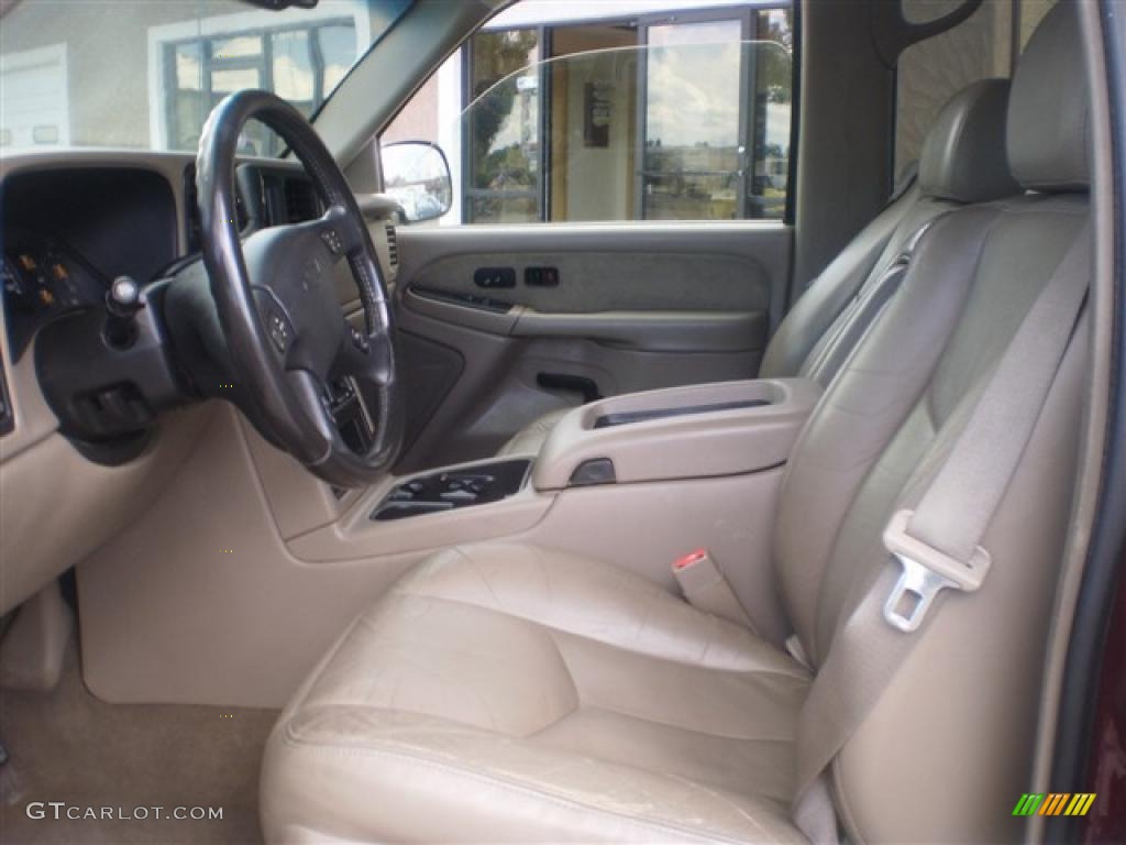 2003 Silverado 2500HD LT Crew Cab 4x4 - Dark Carmine Red Metallic / Tan photo #9