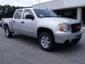 2010 Pure Silver Metallic GMC Sierra 1500 SLE Crew Cab 4x4  photo #2