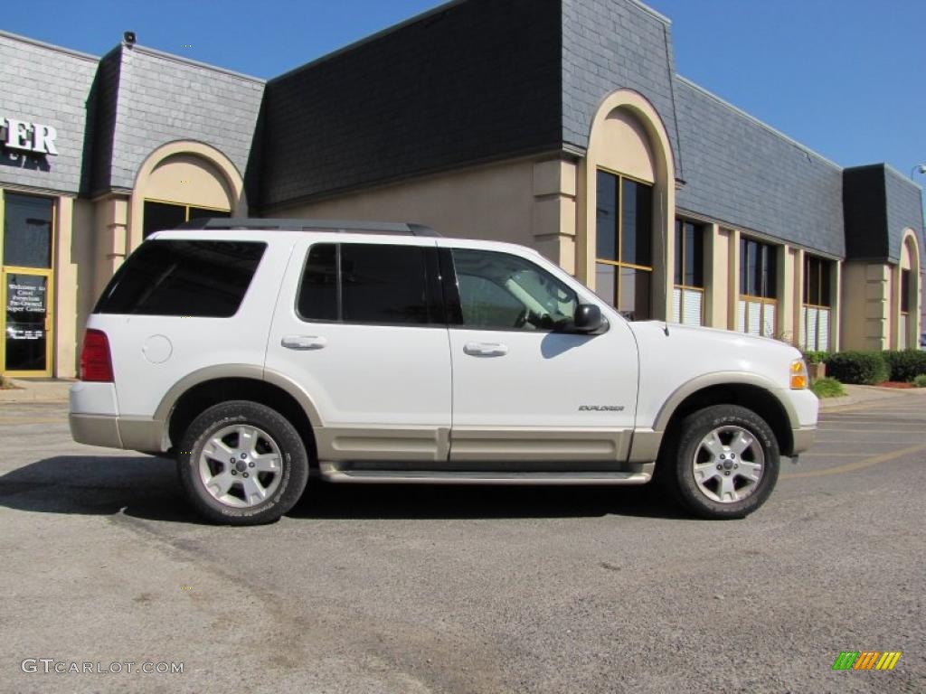 2005 Explorer Eddie Bauer 4x4 - Oxford White / Medium Parchment photo #7