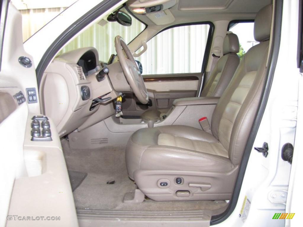 2005 Explorer Eddie Bauer 4x4 - Oxford White / Medium Parchment photo #8