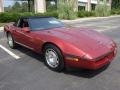  1986 Corvette Convertible Dark Red Metallic