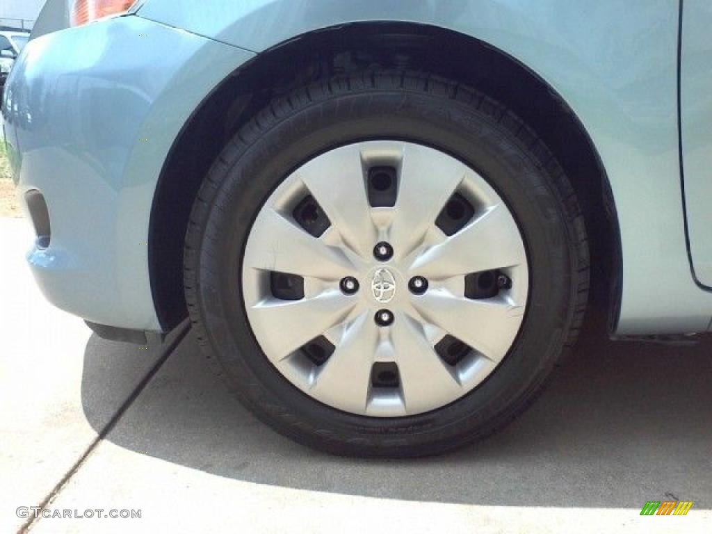 2009 Yaris Sedan - Zephyr Blue Metallic / Bisque photo #3