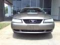 2001 Mineral Grey Metallic Ford Mustang V6 Convertible  photo #2