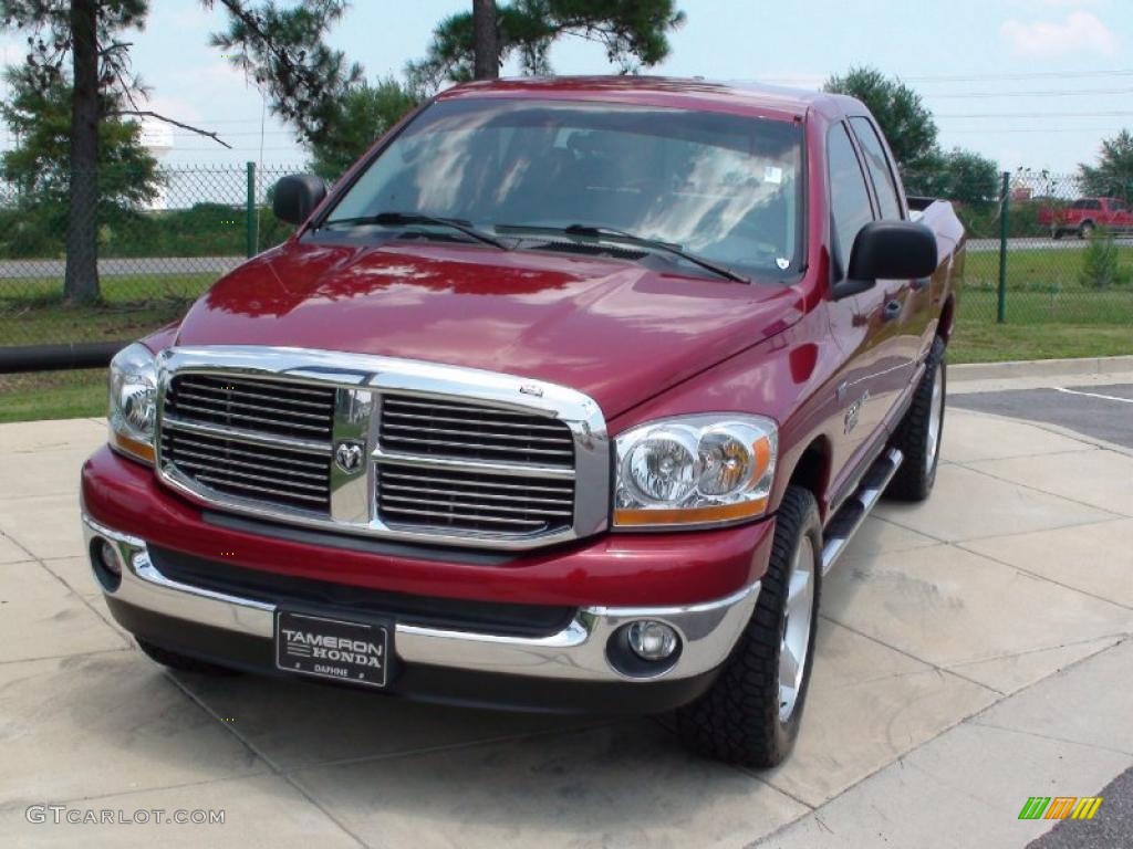 2006 Ram 1500 SLT Quad Cab 4x4 - Inferno Red Crystal Pearl / Medium Slate Gray photo #16