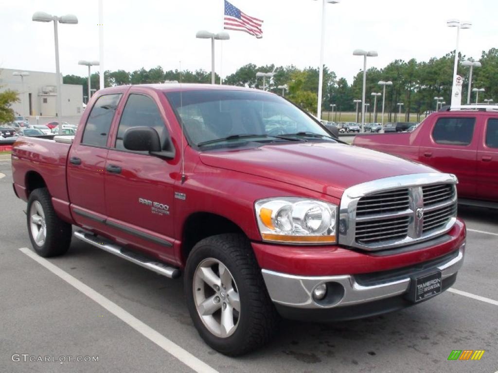 2006 Ram 1500 SLT Quad Cab 4x4 - Inferno Red Crystal Pearl / Medium Slate Gray photo #45