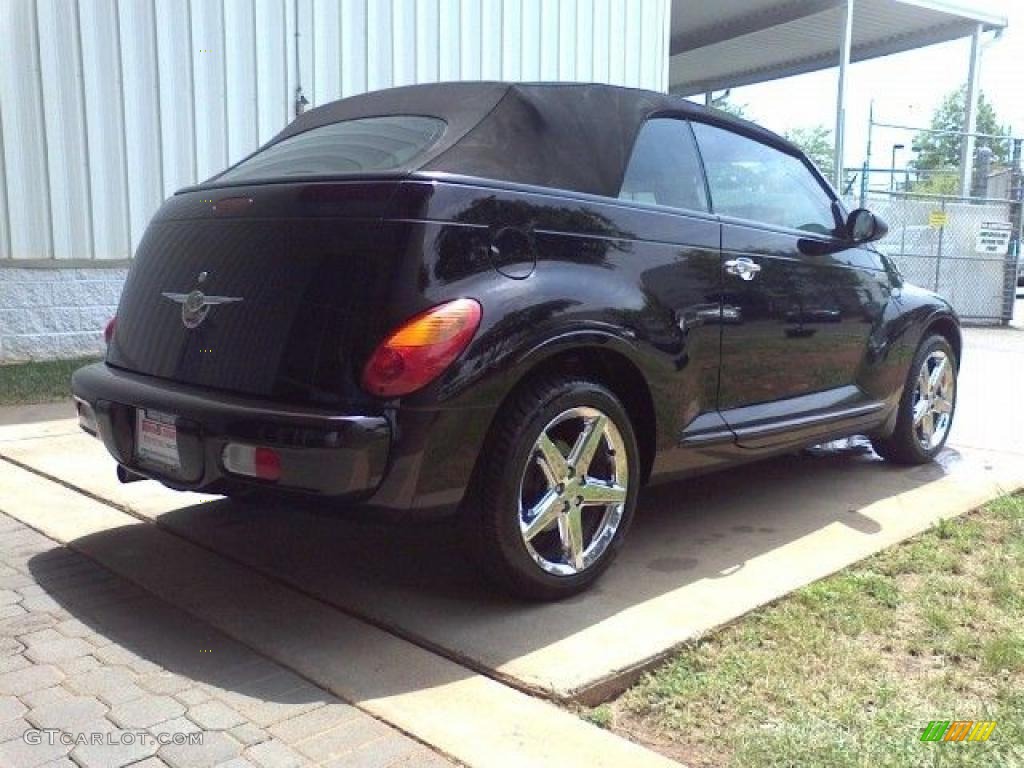 2005 PT Cruiser GT Convertible - Black / Taupe/Pearl Beige photo #16