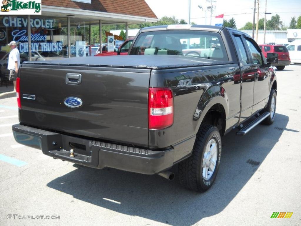 2005 F150 STX SuperCab 4x4 - Dark Stone Metallic / Medium Flint/Dark Flint Grey photo #3