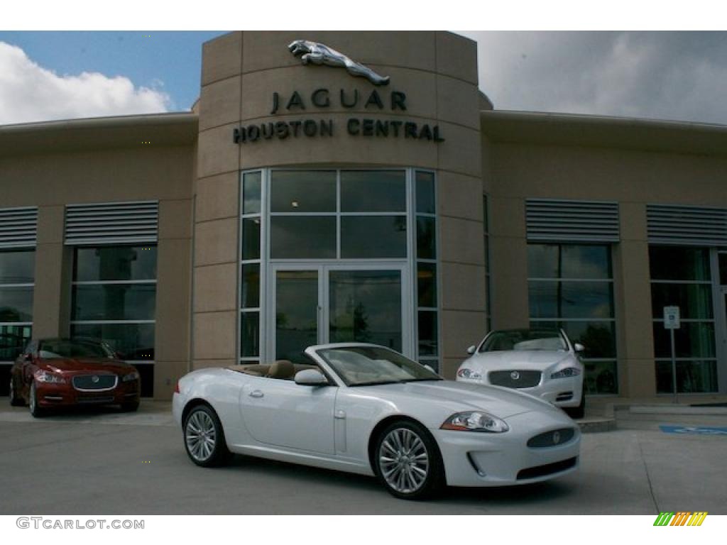 2011 XK XK Convertible - Polaris White / Caramel/Caramel photo #1