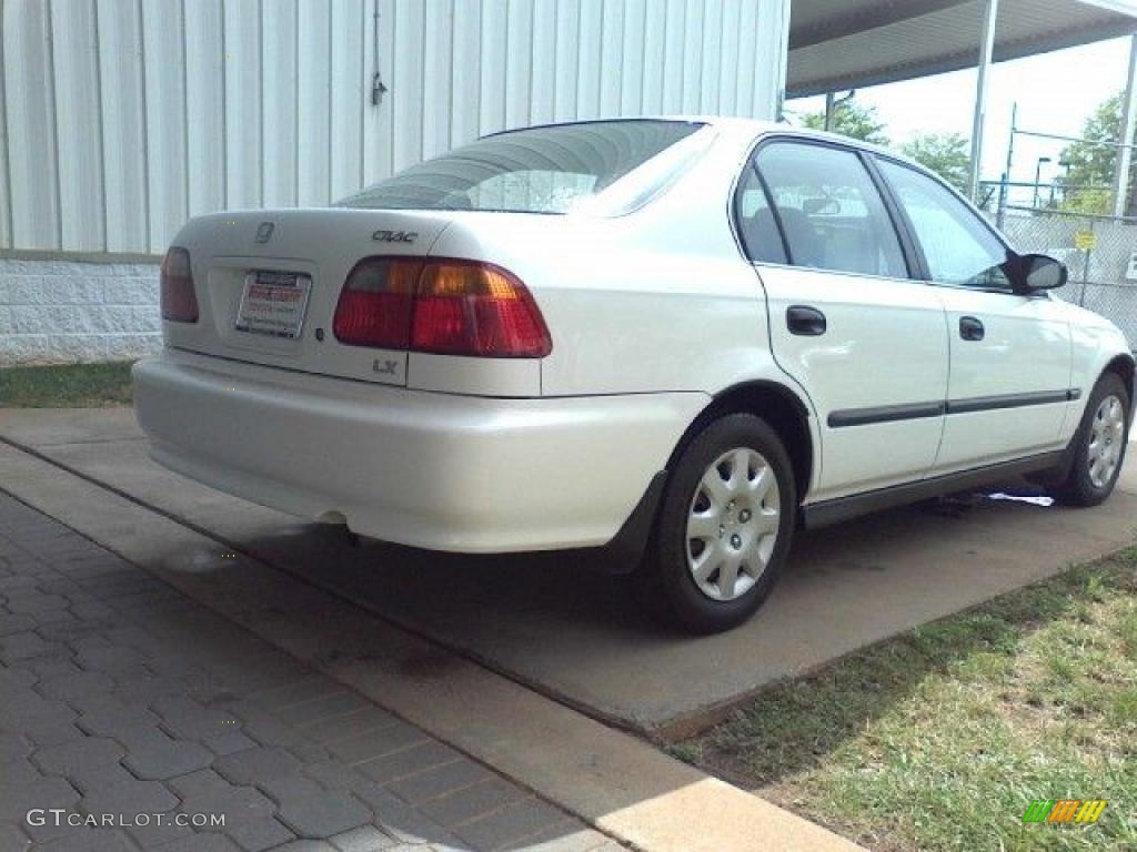 1999 Civic LX Sedan - Taffeta White / Gray photo #16