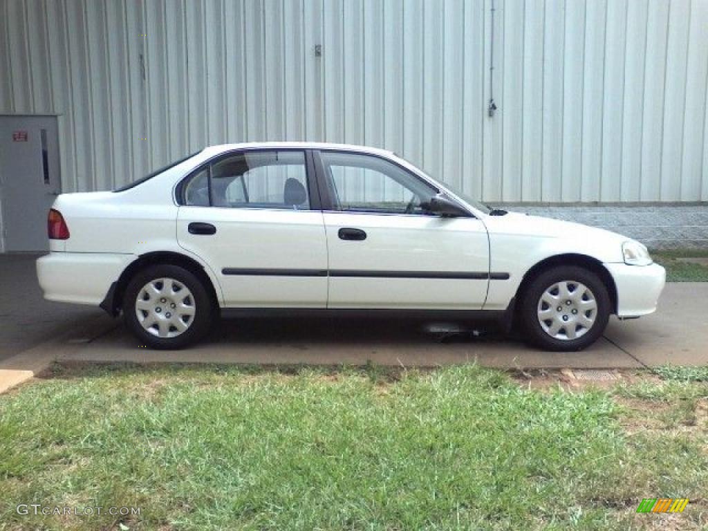 1999 Civic LX Sedan - Taffeta White / Gray photo #17