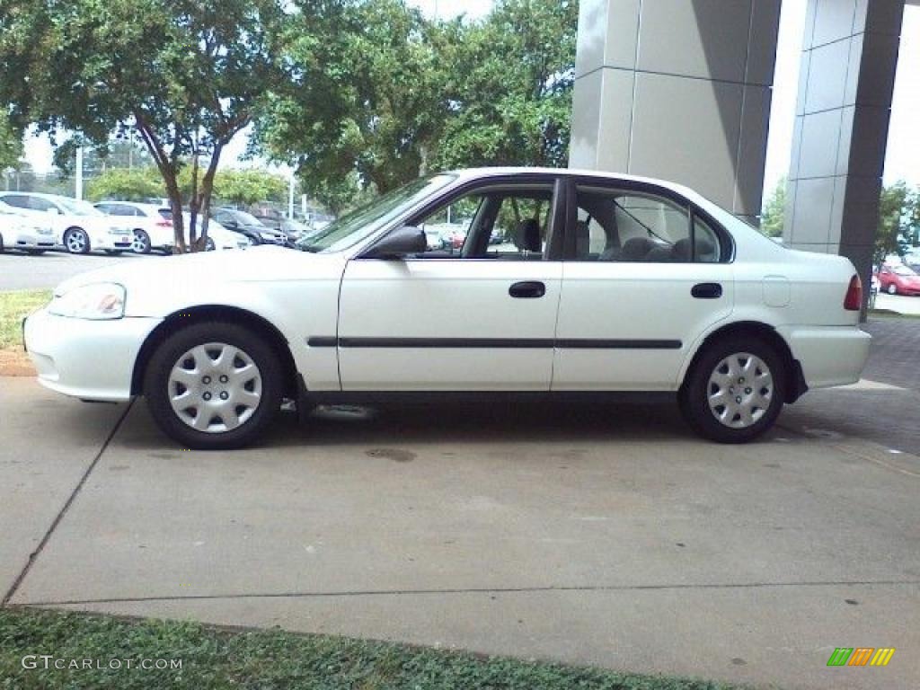 1999 Civic LX Sedan - Taffeta White / Gray photo #18