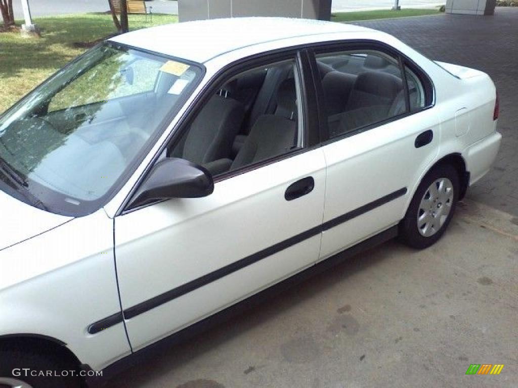 1999 Civic LX Sedan - Taffeta White / Gray photo #20