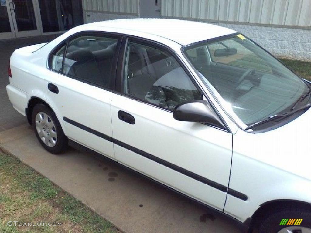 1999 Civic LX Sedan - Taffeta White / Gray photo #21