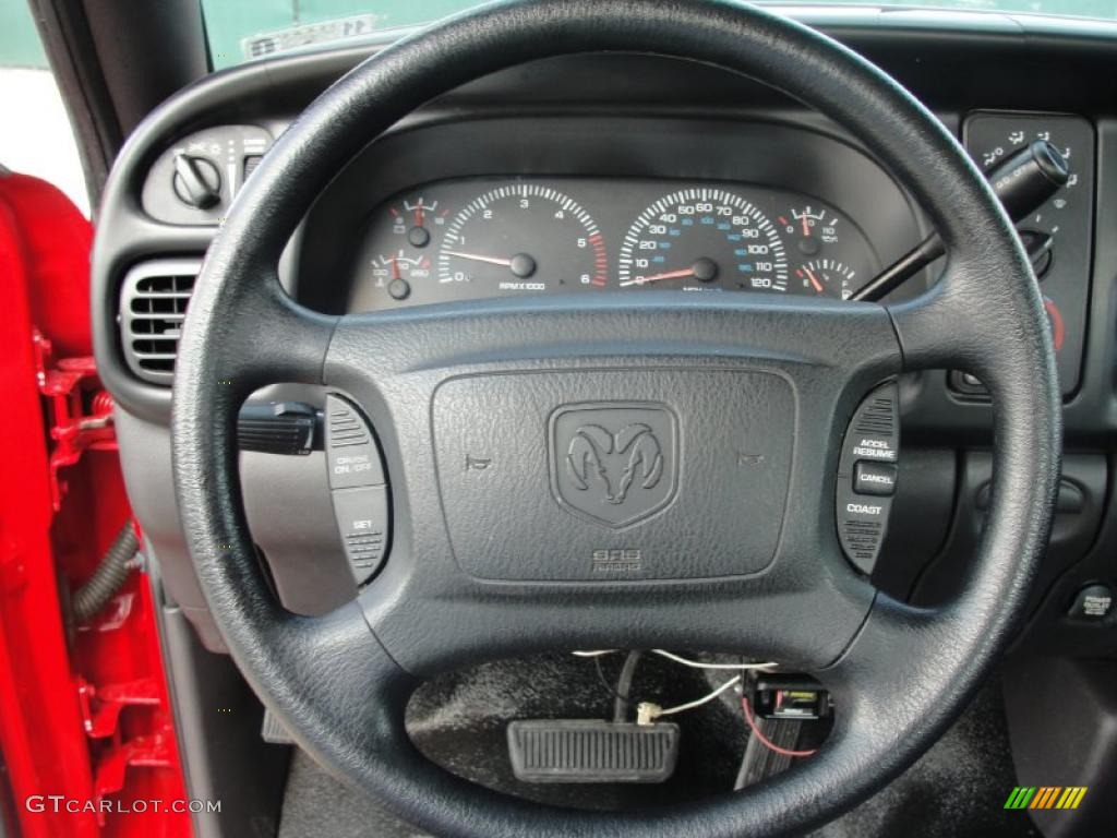 2001 Ram 2500 ST Quad Cab - Flame Red / Agate photo #48