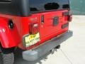 2004 Flame Red Jeep Wrangler Unlimited 4x4  photo #21