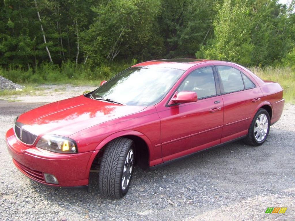 2004 LS V8 - Autumn Red Metallic / Black photo #1