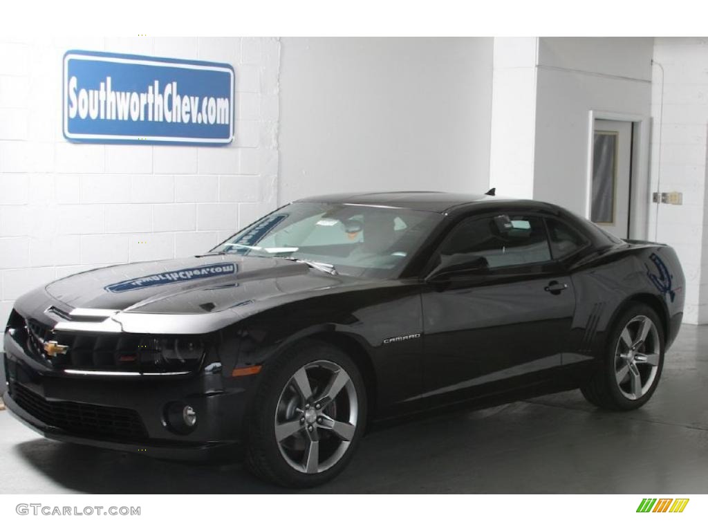 2011 Camaro SS Coupe - Black / Black photo #1