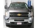 2011 Taupe Gray Metallic Chevrolet Silverado 3500HD LT Crew Cab 4x4  photo #2