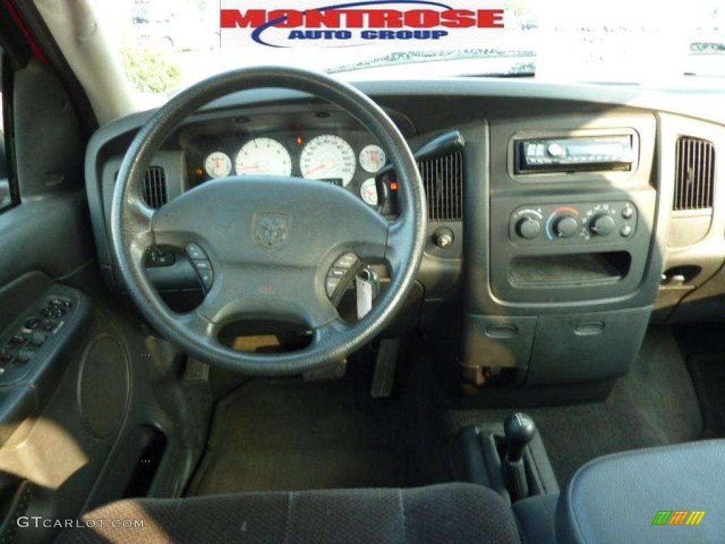 2003 Ram 1500 SLT Quad Cab 4x4 - Flame Red / Dark Slate Gray photo #18