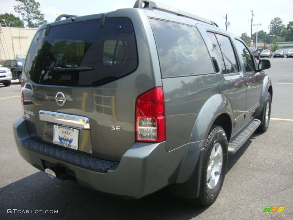 2006 Pathfinder SE 4x4 - Storm Grey Metallic / Graphite photo #5