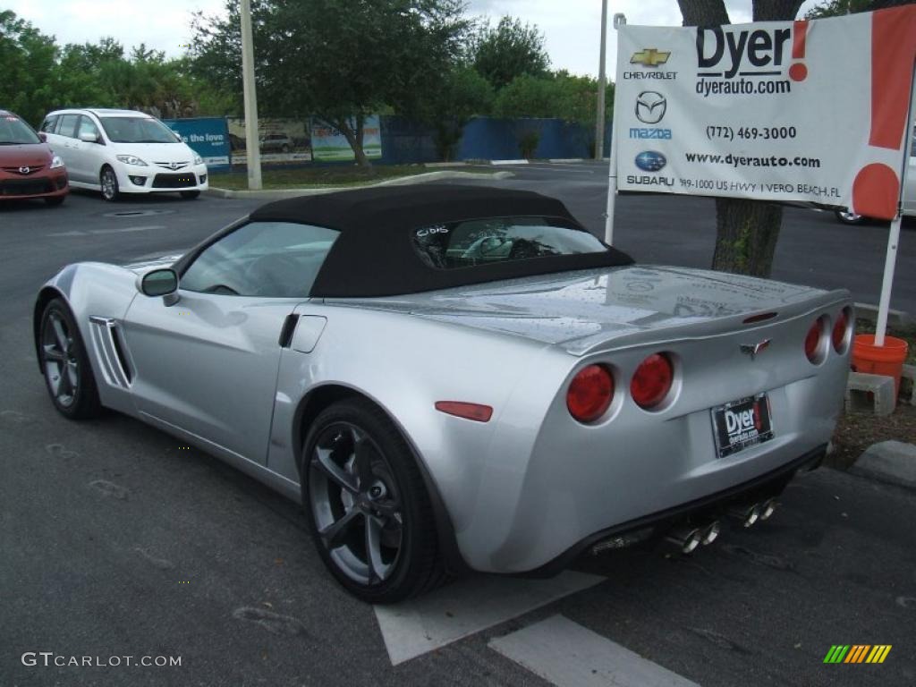 2011 Corvette Grand Sport Convertible - Blade Silver Metallic / Ebony Black/Titanium photo #4