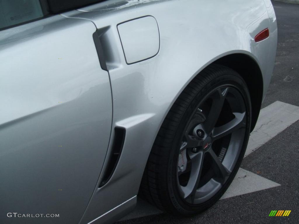 2011 Corvette Grand Sport Convertible - Blade Silver Metallic / Ebony Black/Titanium photo #7