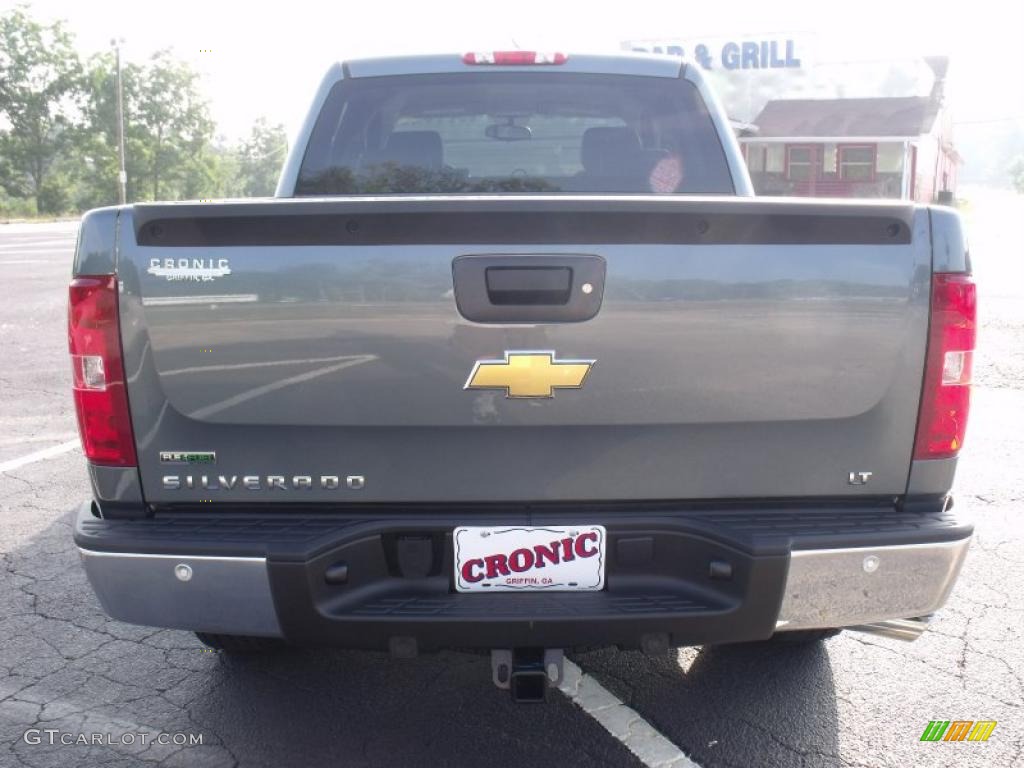 2010 Silverado 1500 LT Crew Cab 4x4 - Blue Granite Metallic / Light Titanium/Ebony photo #4