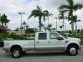 White Platinum Metallic Tri Coat - F450 Super Duty King Ranch Crew Cab 4x4 Dually Photo No. 3