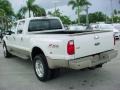 White Platinum Metallic Tri Coat - F450 Super Duty King Ranch Crew Cab 4x4 Dually Photo No. 8