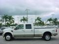 White Platinum Metallic Tri Coat - F450 Super Duty King Ranch Crew Cab 4x4 Dually Photo No. 9