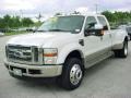 White Platinum Metallic Tri Coat - F450 Super Duty King Ranch Crew Cab 4x4 Dually Photo No. 10