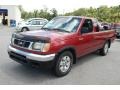 2000 Salsa Red Nissan Frontier XE Extended Cab  photo #12