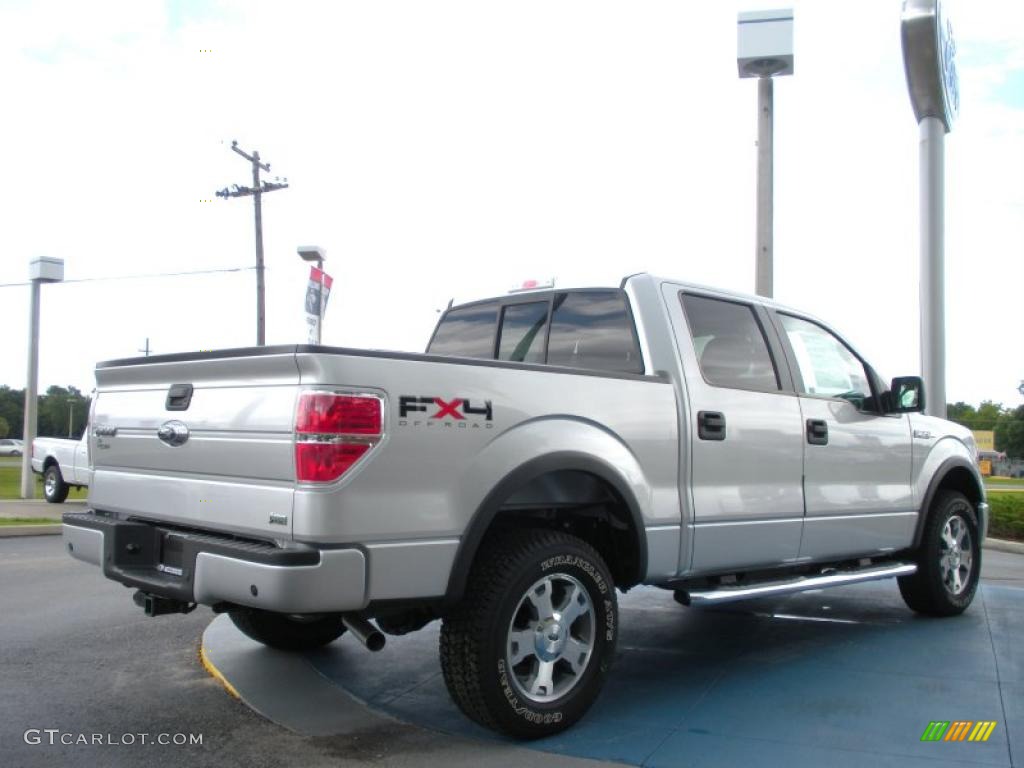 2010 F150 FX4 SuperCrew 4x4 - Ingot Silver Metallic / Black photo #3