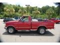1995 Electric Currant Red Pearl Ford F150 XL Regular Cab  photo #2