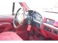 1995 Electric Currant Red Pearl Ford F150 XL Regular Cab  photo #7
