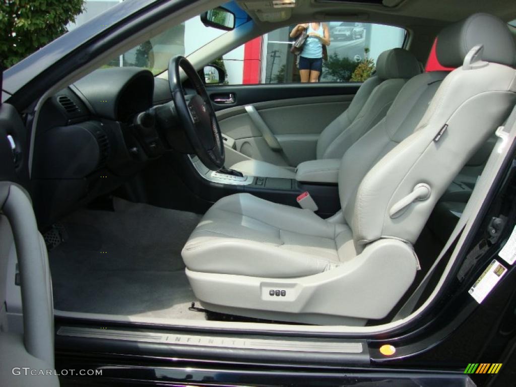 Stone Gray Interior 2007 Infiniti G 35 Coupe Photo #34510359