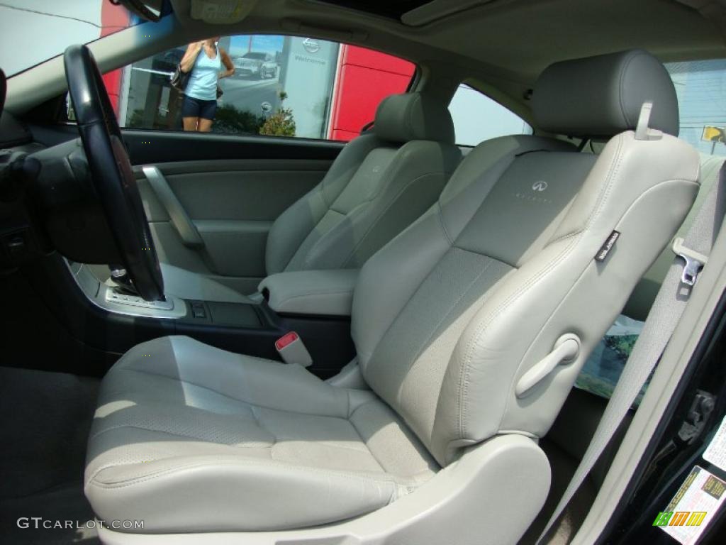 Stone Gray Interior 2007 Infiniti G 35 Coupe Photo #34510367