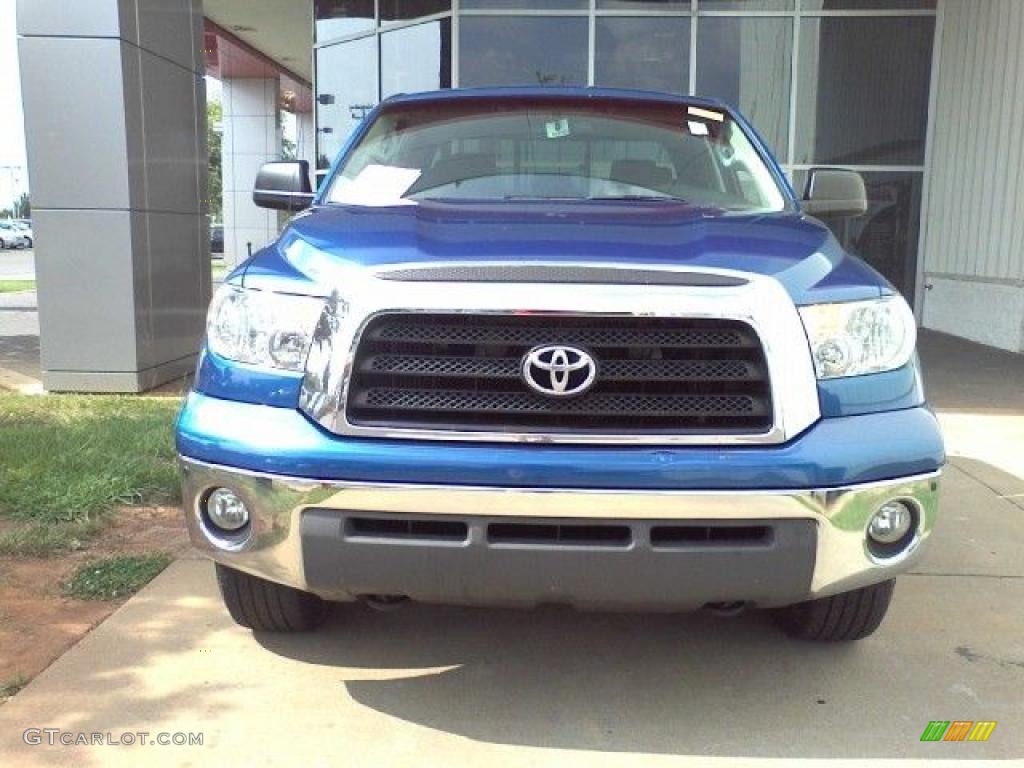 2007 Tundra SR5 Double Cab 4x4 - Blue Streak Metallic / Black photo #2