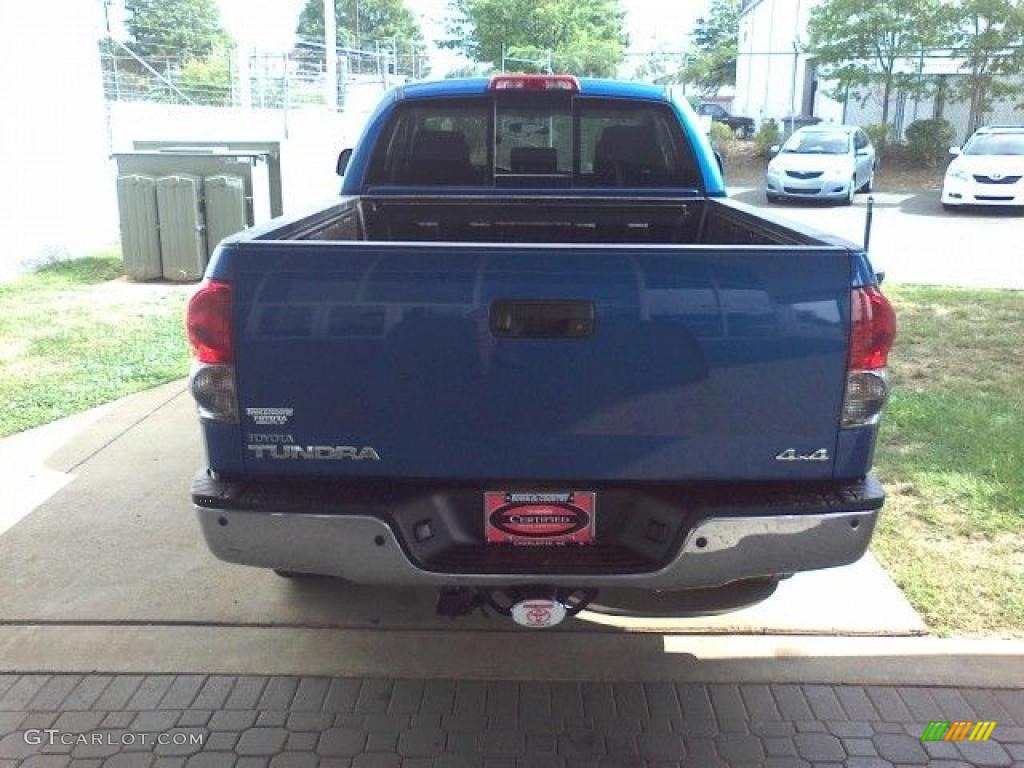 2007 Tundra SR5 Double Cab 4x4 - Blue Streak Metallic / Black photo #4