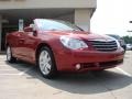 Inferno Red Crystal Pearl 2010 Chrysler Sebring Limited Hardtop Convertible