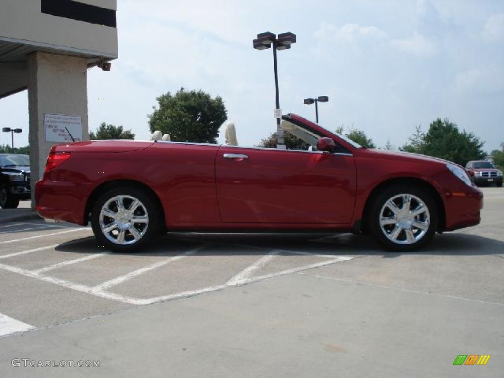 2010 Sebring Limited Hardtop Convertible - Inferno Red Crystal Pearl / Medium Pebble Beige/Cream photo #2