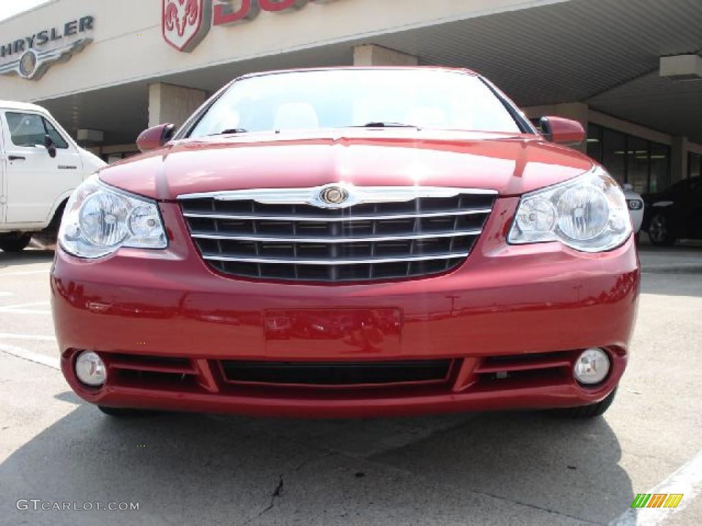 2010 Sebring Limited Hardtop Convertible - Inferno Red Crystal Pearl / Medium Pebble Beige/Cream photo #8