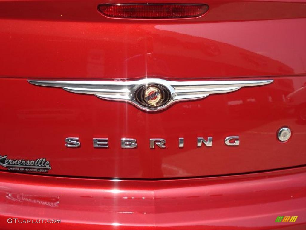 2010 Sebring Limited Hardtop Convertible - Inferno Red Crystal Pearl / Medium Pebble Beige/Cream photo #14