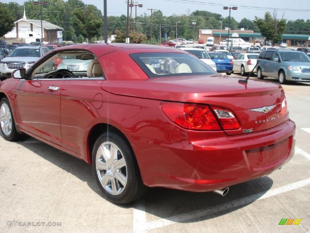 2010 Sebring Limited Hardtop Convertible - Inferno Red Crystal Pearl / Medium Pebble Beige/Cream photo #21
