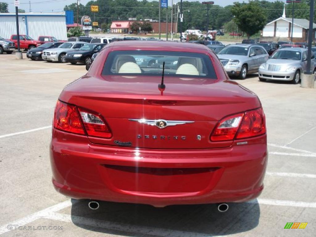 2010 Sebring Limited Hardtop Convertible - Inferno Red Crystal Pearl / Medium Pebble Beige/Cream photo #22