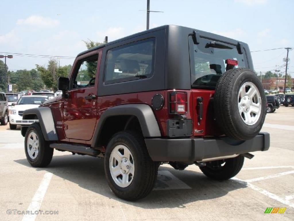 2010 Wrangler Sport 4x4 - Red Rock Crystal Pearl / Dark Slate Gray/Medium Slate Gray photo #5